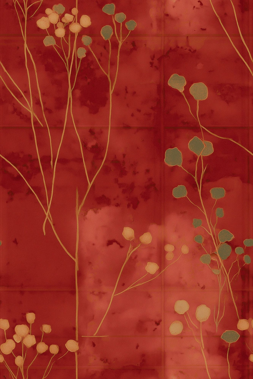 Watercolor Texture Wallpaper Botanical Vintage Decorative Mural pattern artwork