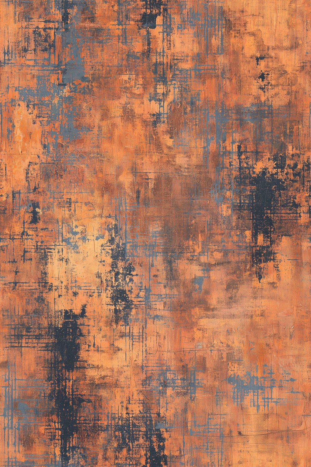 Distressed Wallpaper Industrial Removable Burnt Orange Wall Double Roll pattern artwork