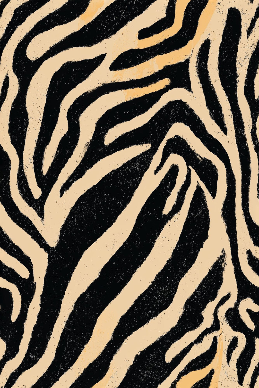 Zebra Print Wallpaper Animal Pattern Removable Abstract Stripes Wall Double Roll pattern artwork