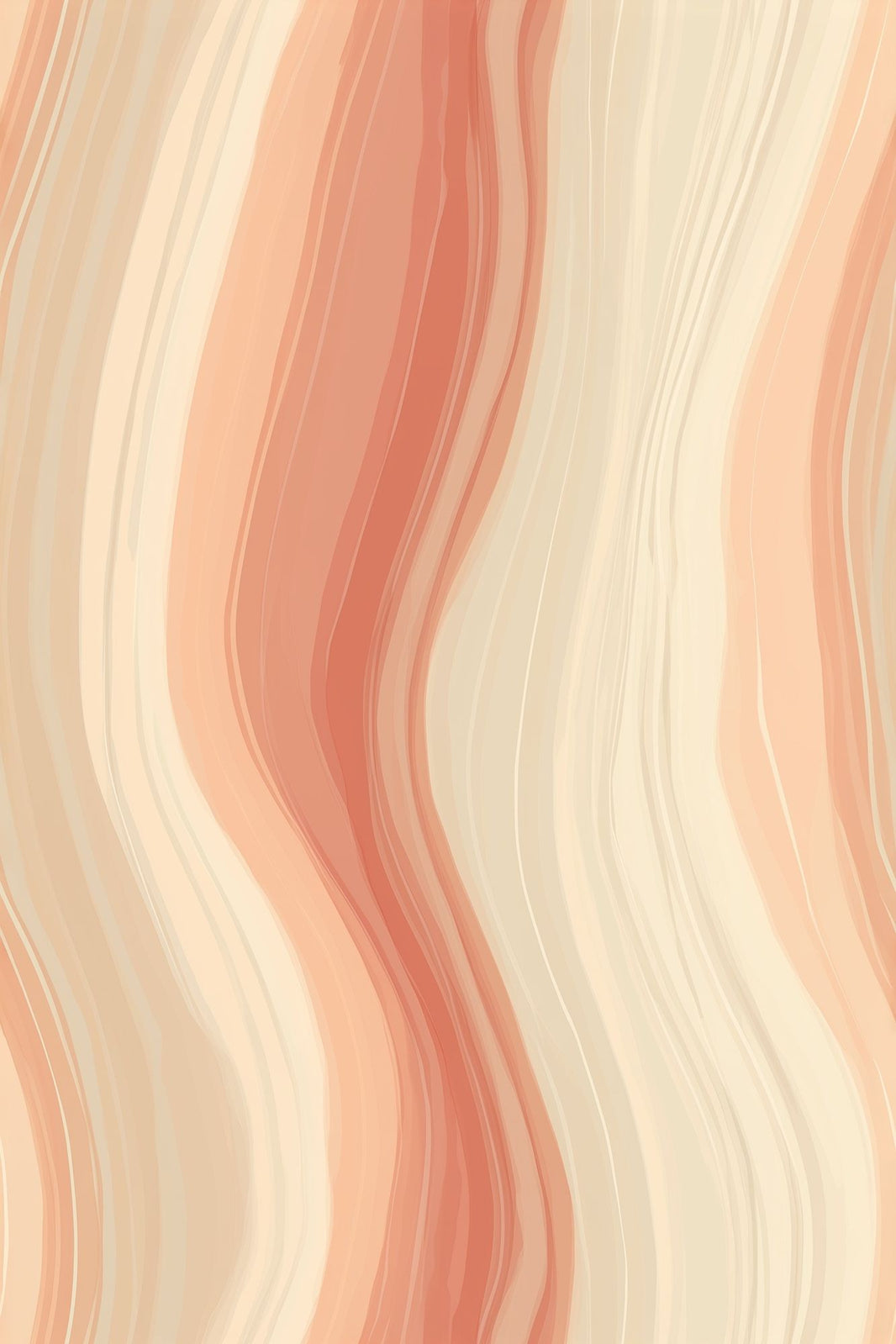 Wavy Stripes Wallpaper Abstract Cream Decorative Mural pattern artwork