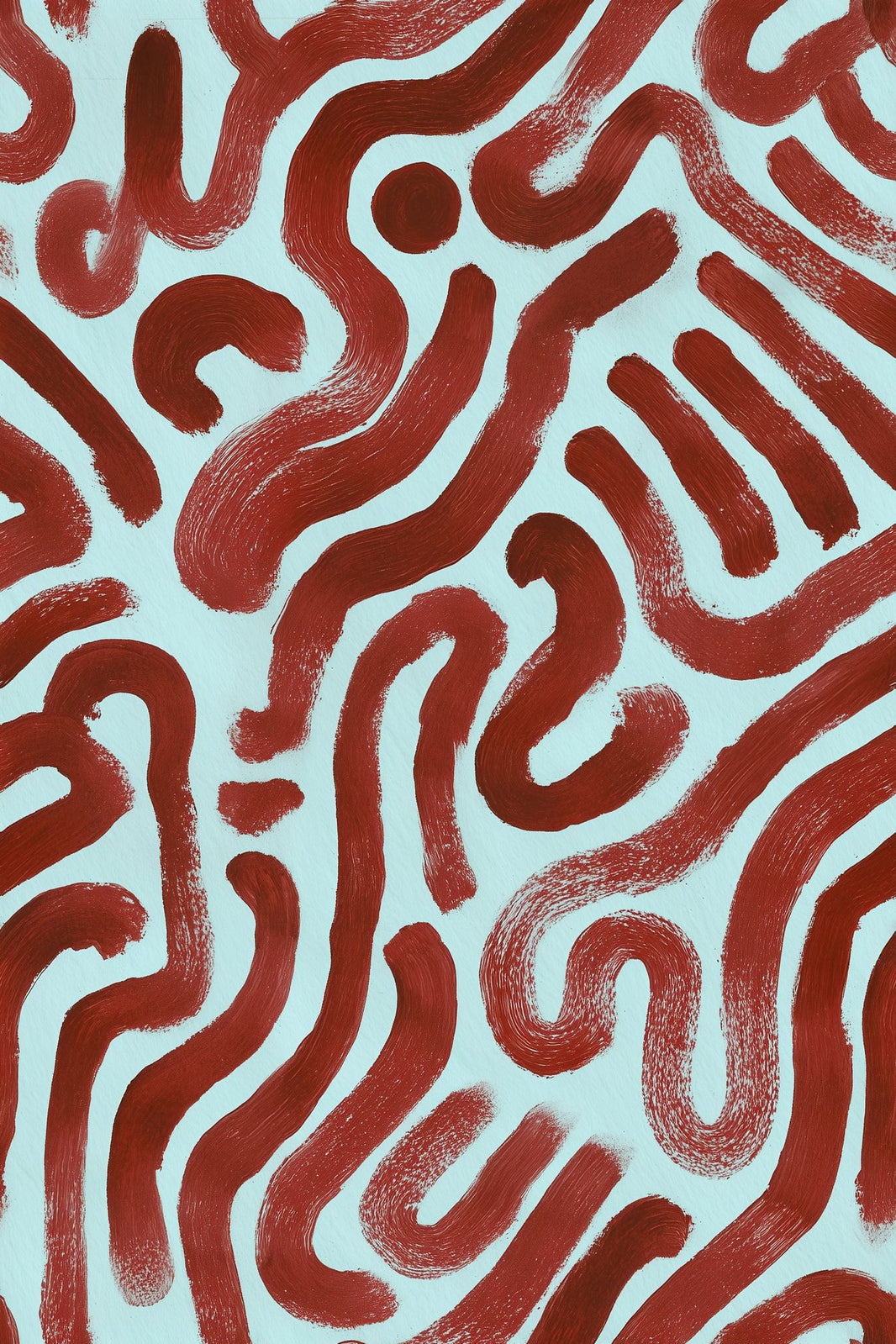 Abstract Wallpaper Brushstroke Removable Wavy Lines Wall Double Roll pattern artwork