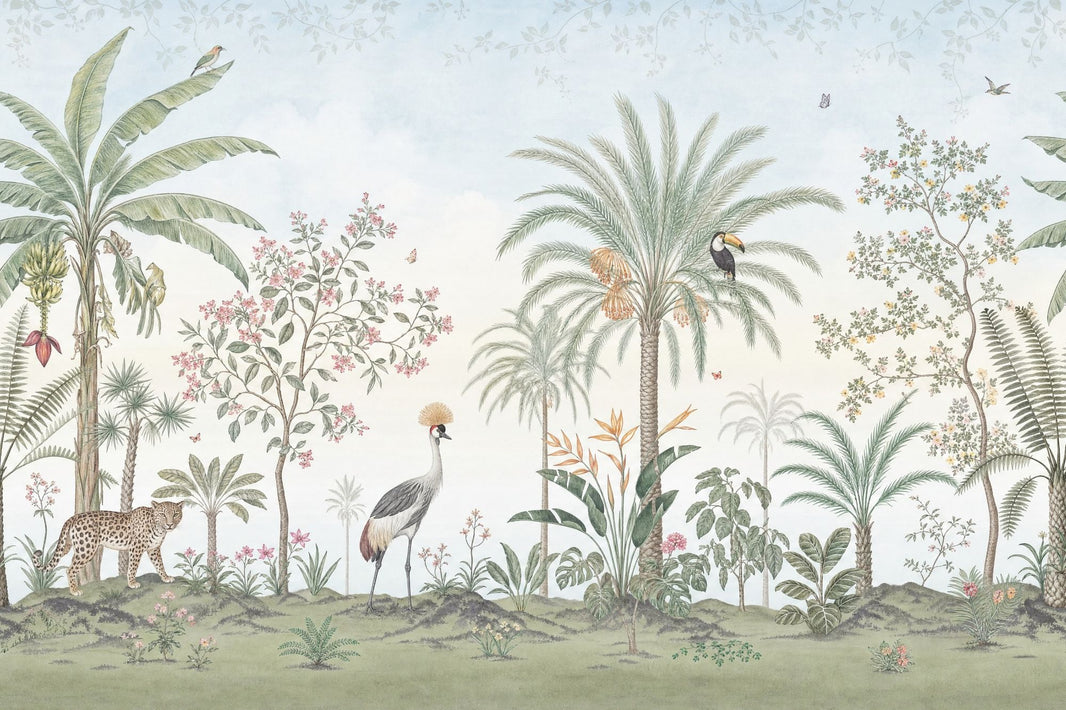 Tropical Wallpaper Botanical Removable Jungle Wall Decor pattern artwork