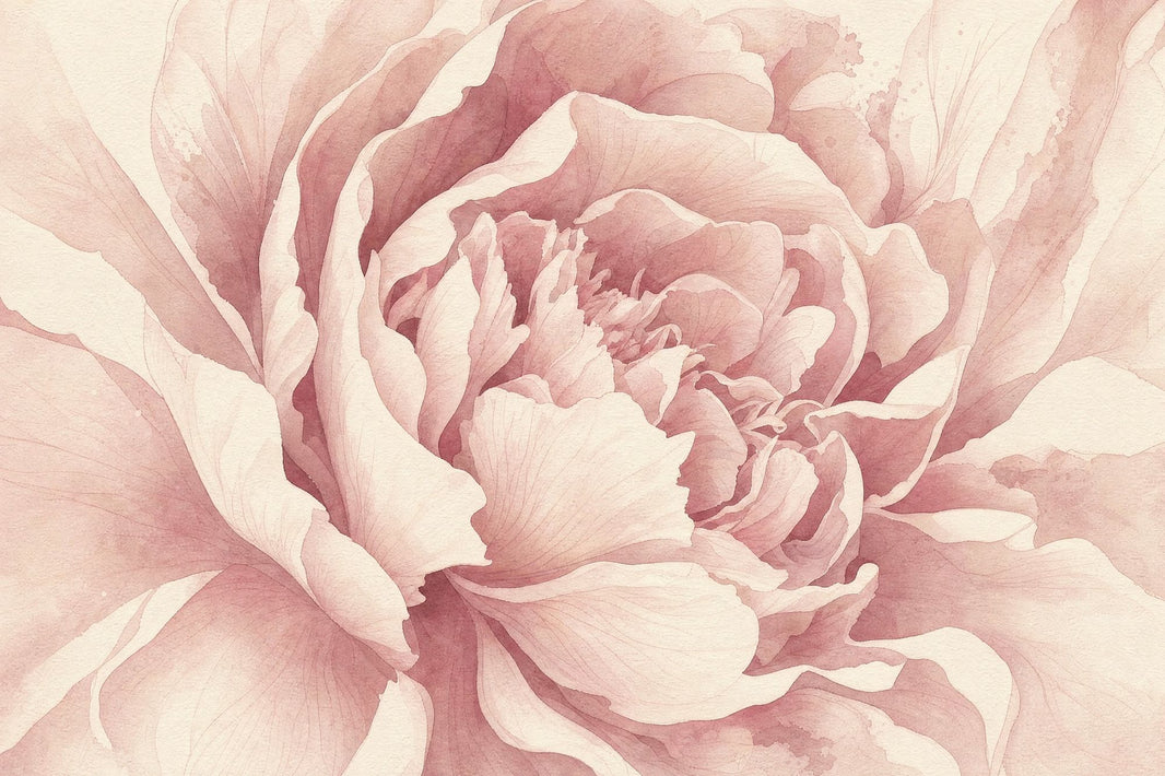 Watercolor Texture Wallpaper Blush Pink Floral Wall Mural pattern artwork