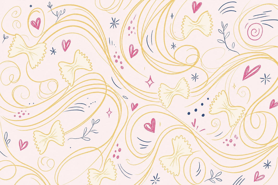 Gold Swirls Wallpaper Hearts Doodle Removable Wall Decor pattern artwork