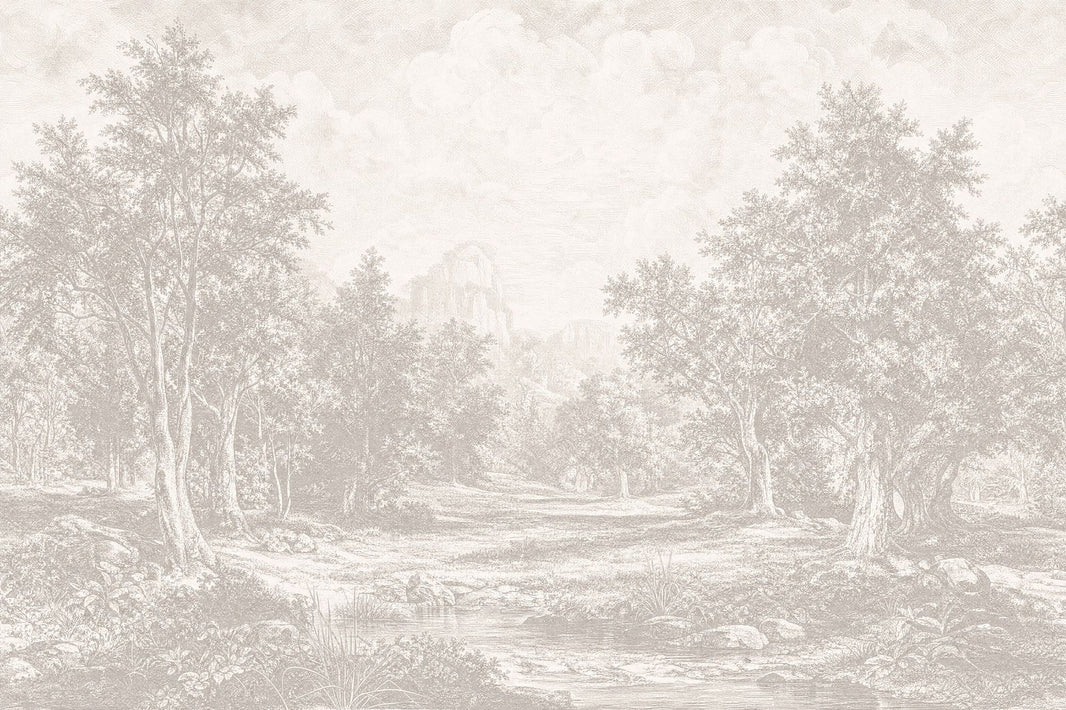 Cloudy Sky Wallpaper Overcast Gray Removable Wall Decor pattern artwork