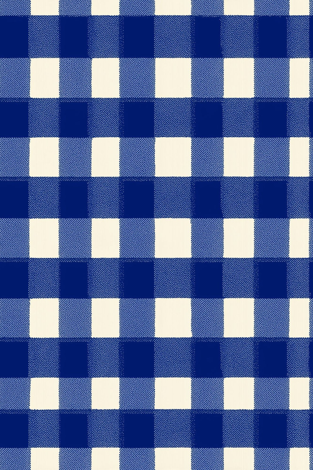 Blue Gingham Wallpaper Checkered Removable Plaid Textile Wall Double Roll pattern artwork