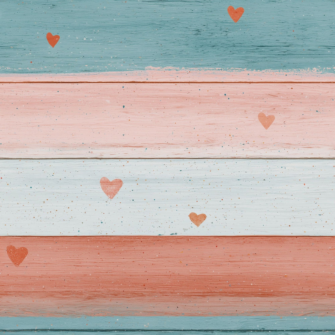 Rustic Wood Wallpaper Horizontal Planks Painted Wood Removable Wall Decor pattern artwork