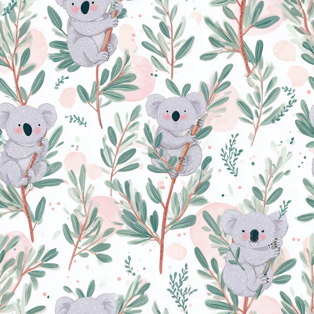 White Background Wallpaper Nursery Kids Decorative Mural pattern artwork