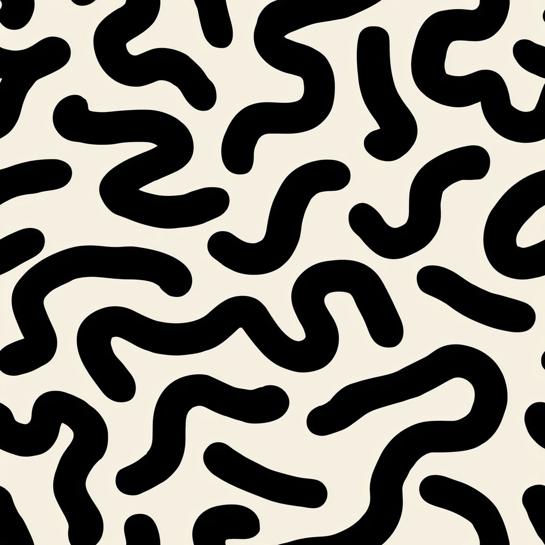 Abstract Pattern Wallpaper Organic Lines Modern Decorative Mural pattern artwork
