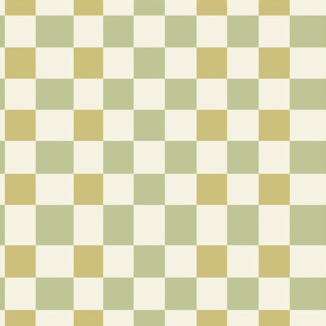 Checkered Wallpaper Gingham Inspired Removable Sage Green Wall Double Roll pattern artwork