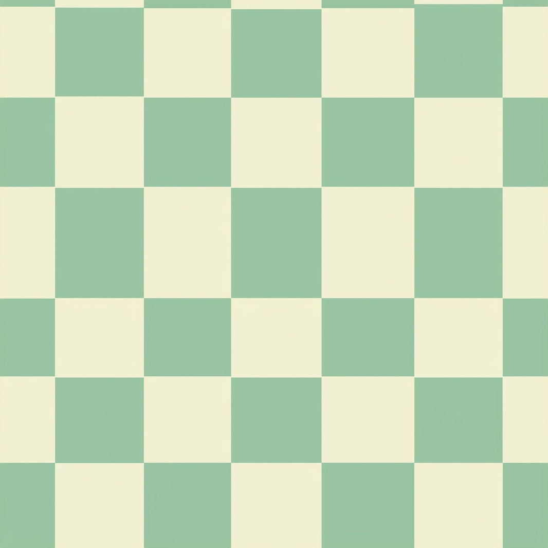 Checkerboard Wallpaper Geometric Mint Green Decorative Mural pattern artwork