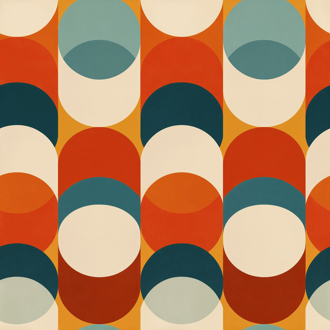 Mid Century Modern Wallpaper Retro Removable Geometric Wall Double Roll pattern artwork
