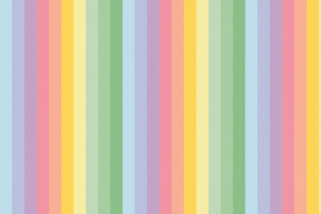 Pastel Vertical Stripes Wallpaper Rainbow Minimal Wall Mural pattern artwork