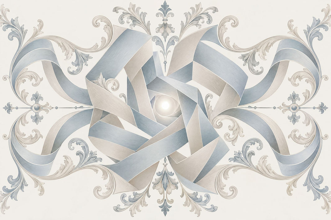 Ornamental Geometric Rosette Wallpaper Elegant Damask Wall Mural pattern artwork