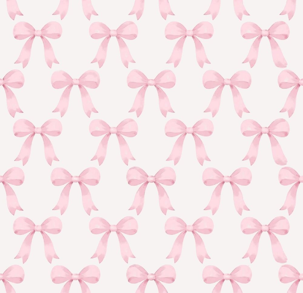 Pink Bow Wallpaper Watercolor Ribbon Pattern pattern artwork