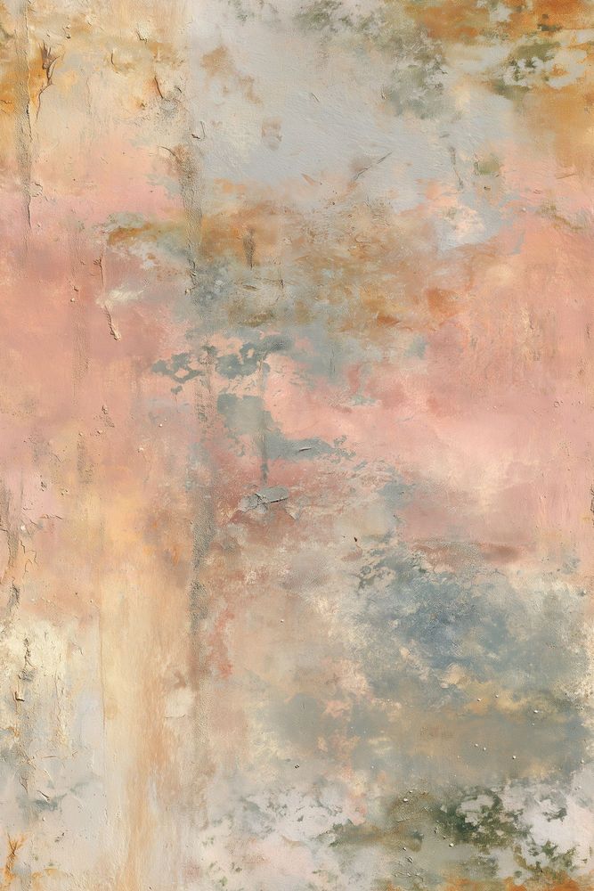 Fresco Wall Wallpaper Distressed Plaster Texture In Blush Pink And Cream pattern artwork