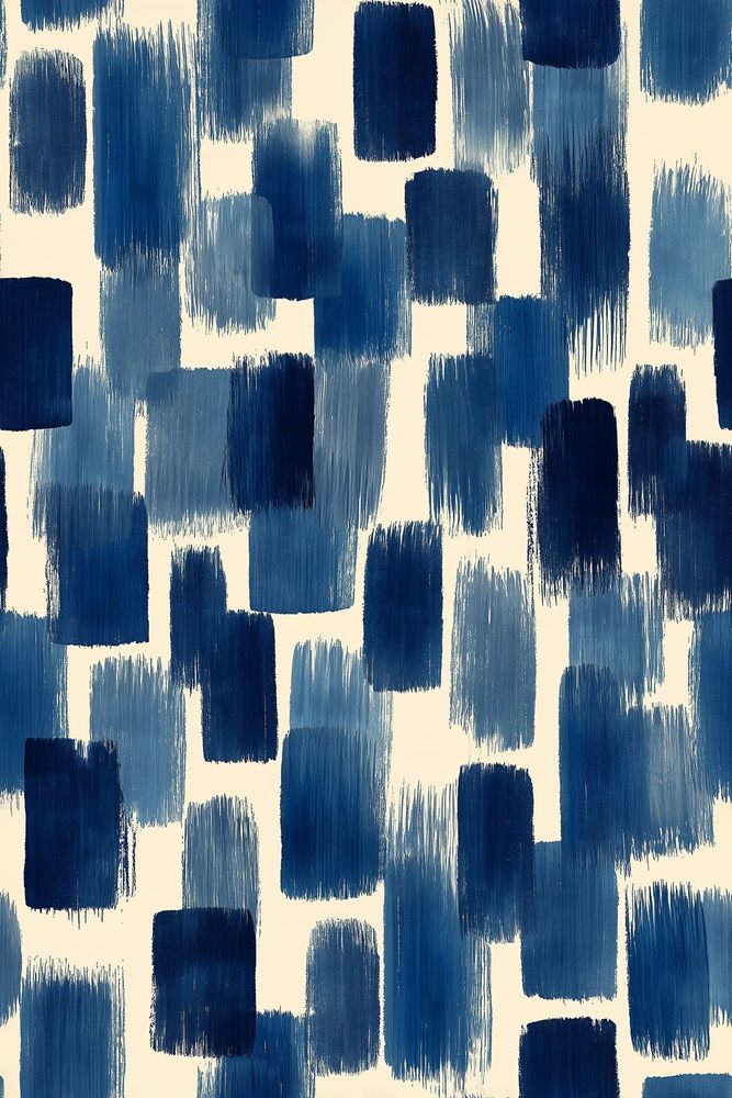 Abstract Blue Brushstrokes Wallpaper Navy Geometric Blocks pattern artwork