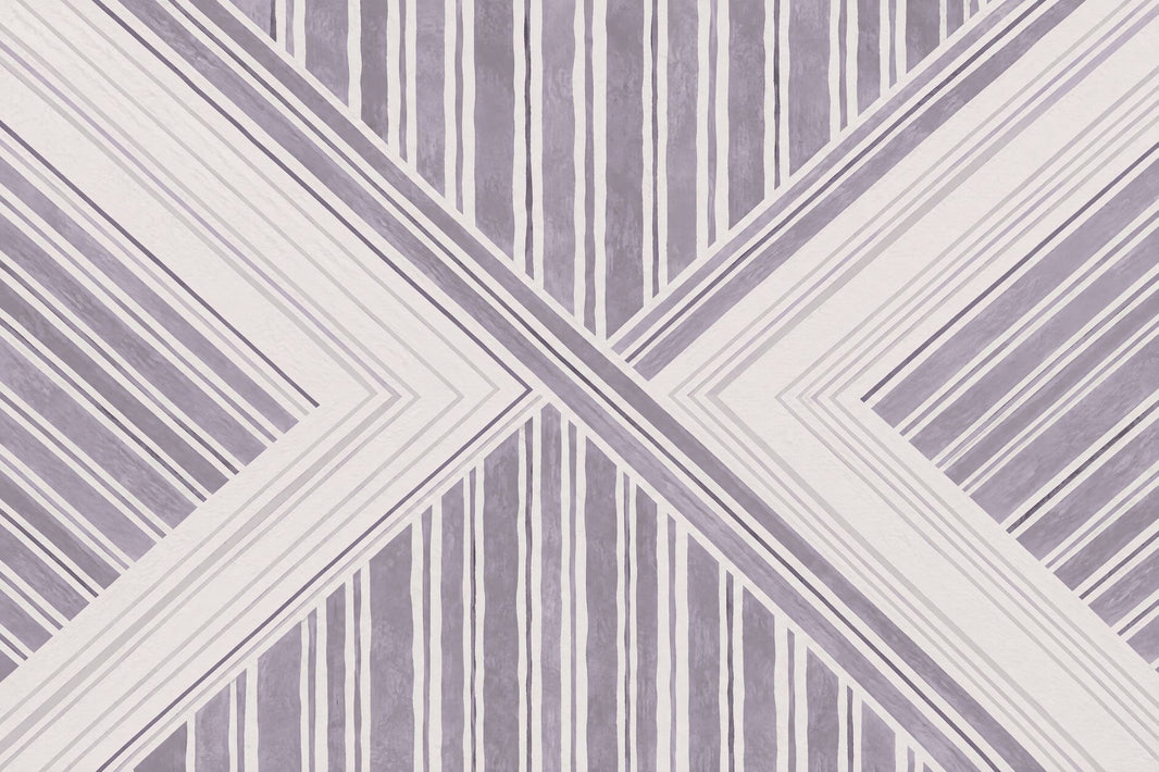 Lavender Chevron Stripes Wallpaper Modern Linear Wall Mural pattern artwork