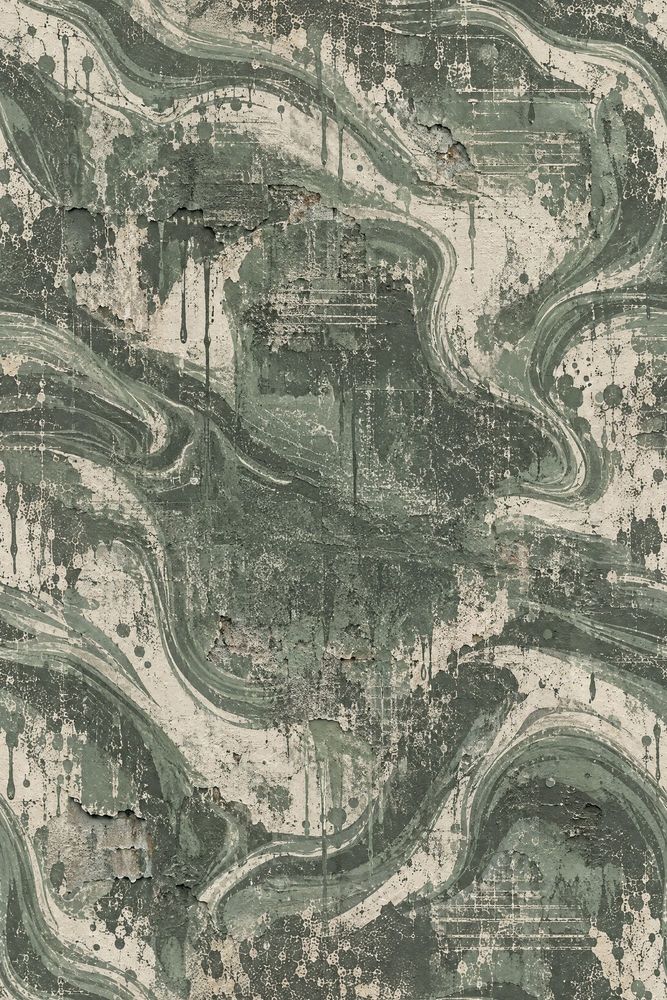 Abstract Plaster Texture Wallpaper Sage Green Grunge Finish pattern artwork
