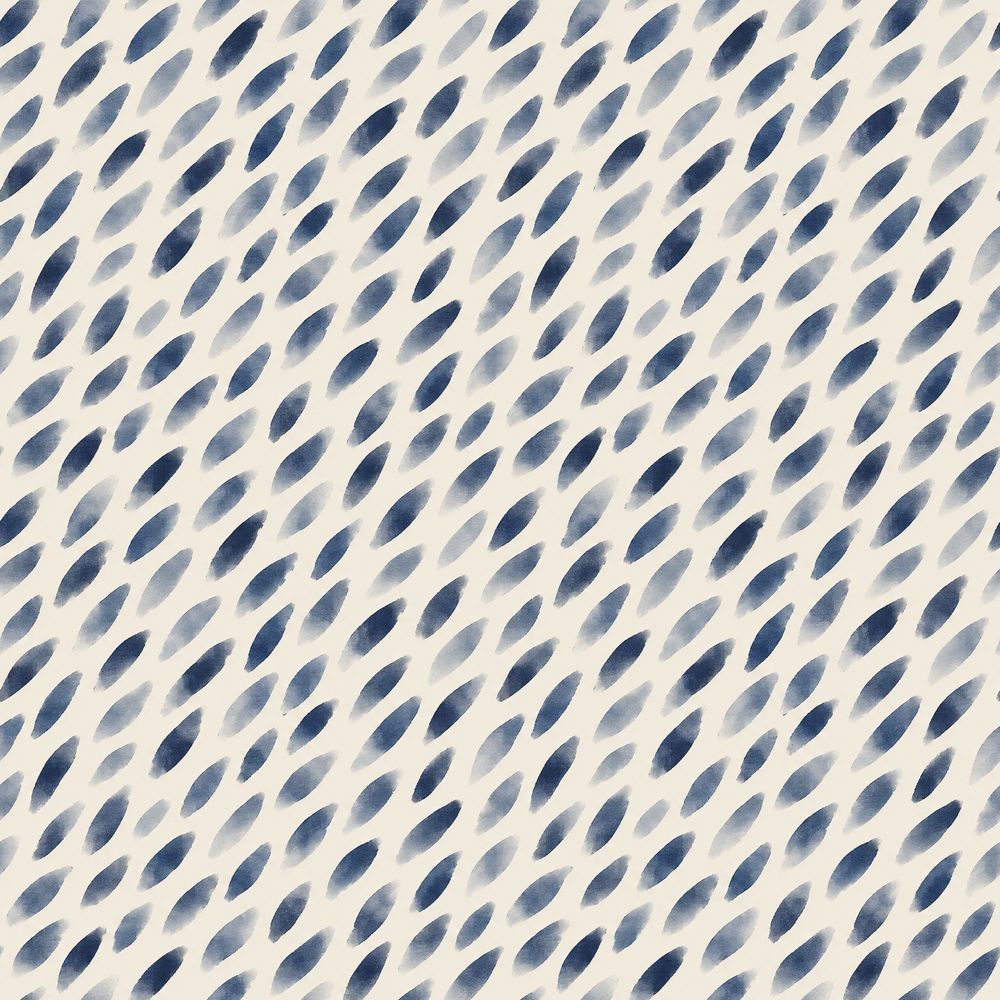Leaf Brushstroke Wallpaper Indigo Blue Abstract Pattern pattern artwork
