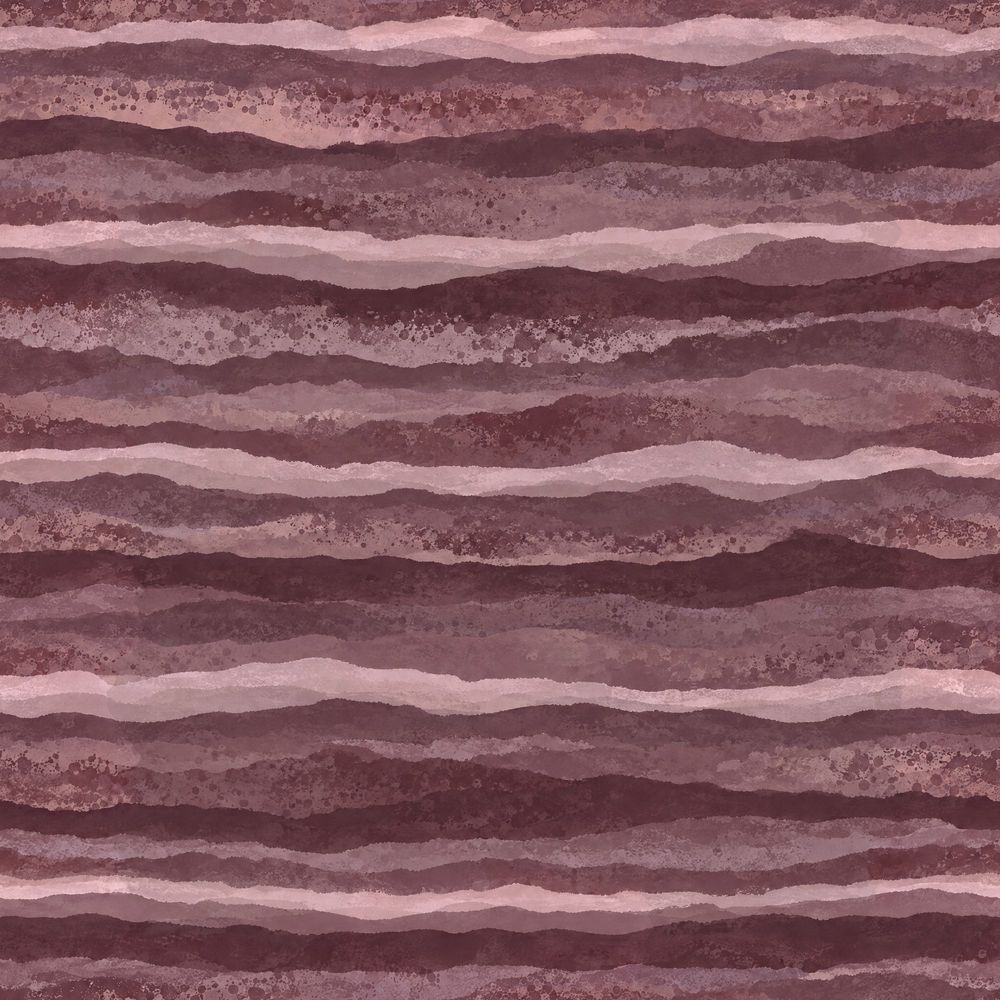 Watercolor Stripes Wallpaper Mauve Plum Burgundy Bands pattern artwork