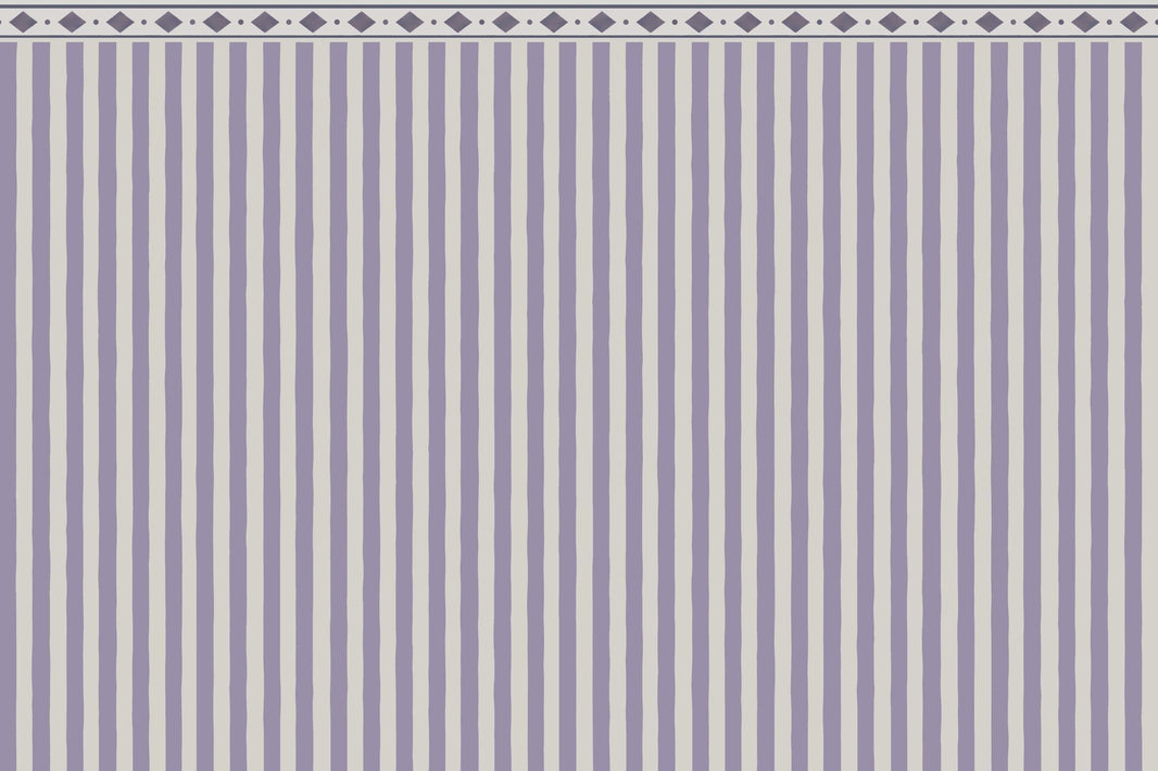 Lavender Striped Trellis Wallpaper Minimal Vintage Wall Mural pattern artwork