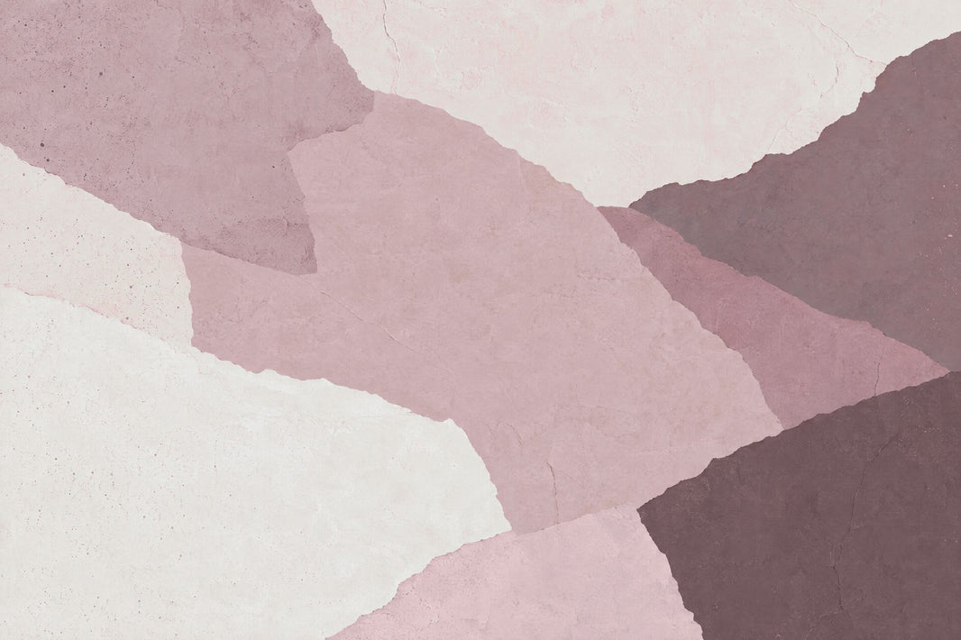 Layered Pink Paper Collage Wallpaper Textured Abstract Wall Mural pattern artwork