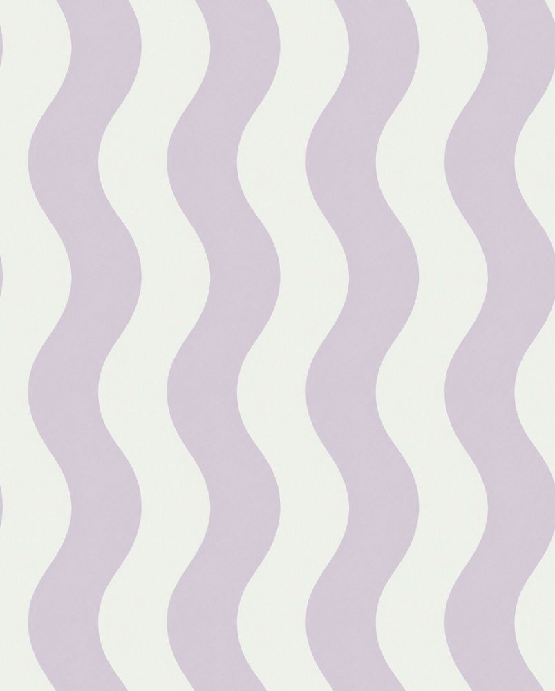Wavy Stripes Wallpaper Lavender Purple And Cream Abstract pattern artwork