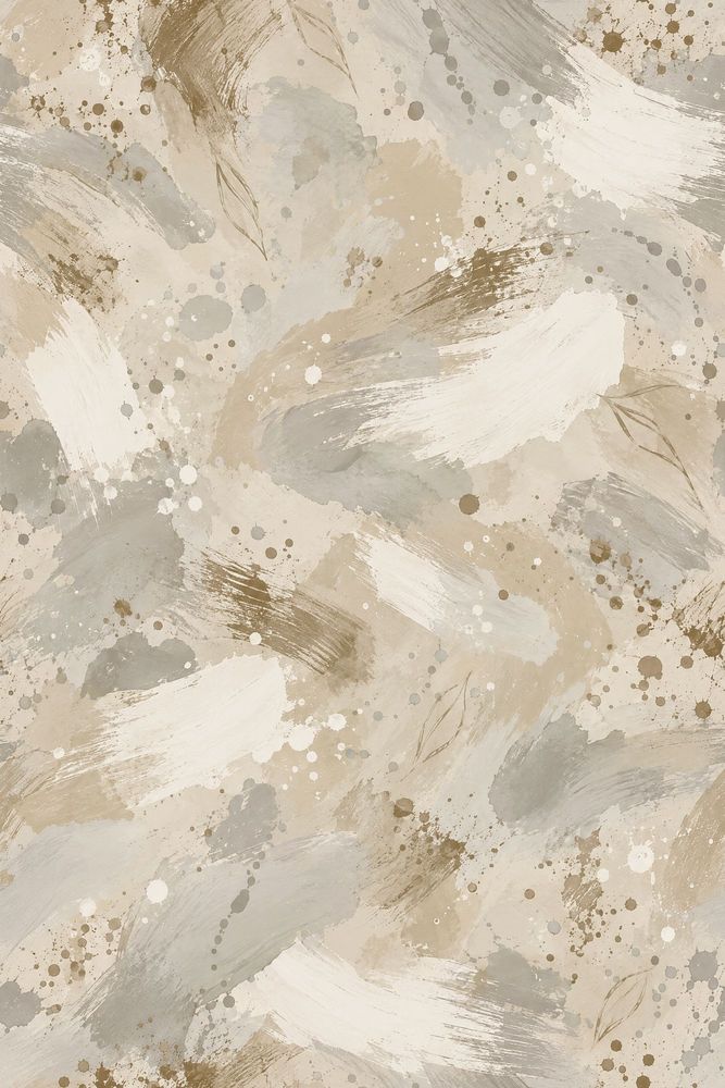 Abstract Brushstrokes Wallpaper Neutral Beige Watercolor pattern artwork