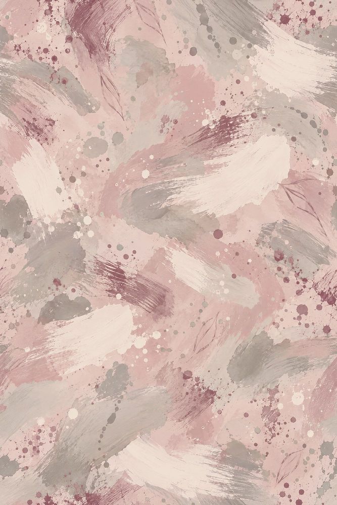 Watercolor Brush Strokes Wallpaper Pink Mauve Soft Gray pattern artwork