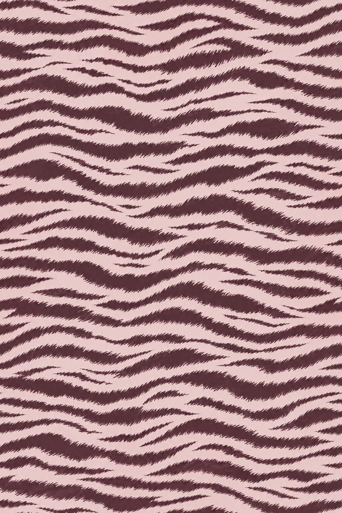 Zebra Stripe Wallpaper Pink Background Burgundy Brush Stripes pattern artwork