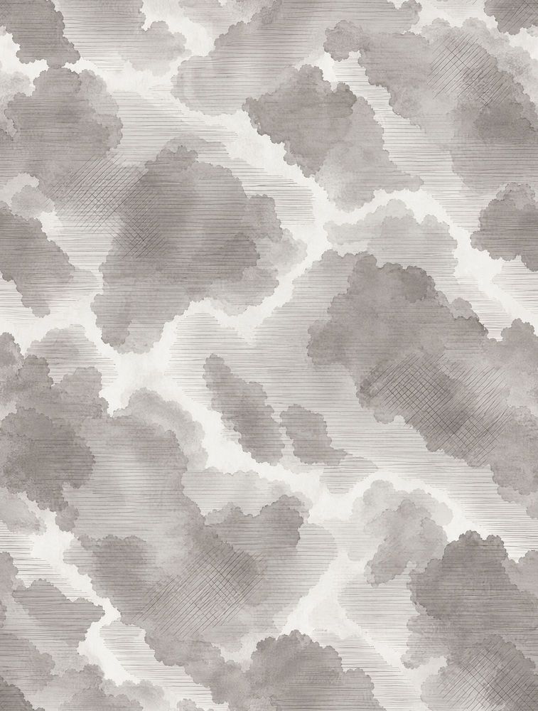Gray Watercolor Blotches Wallpaper On White Background pattern artwork