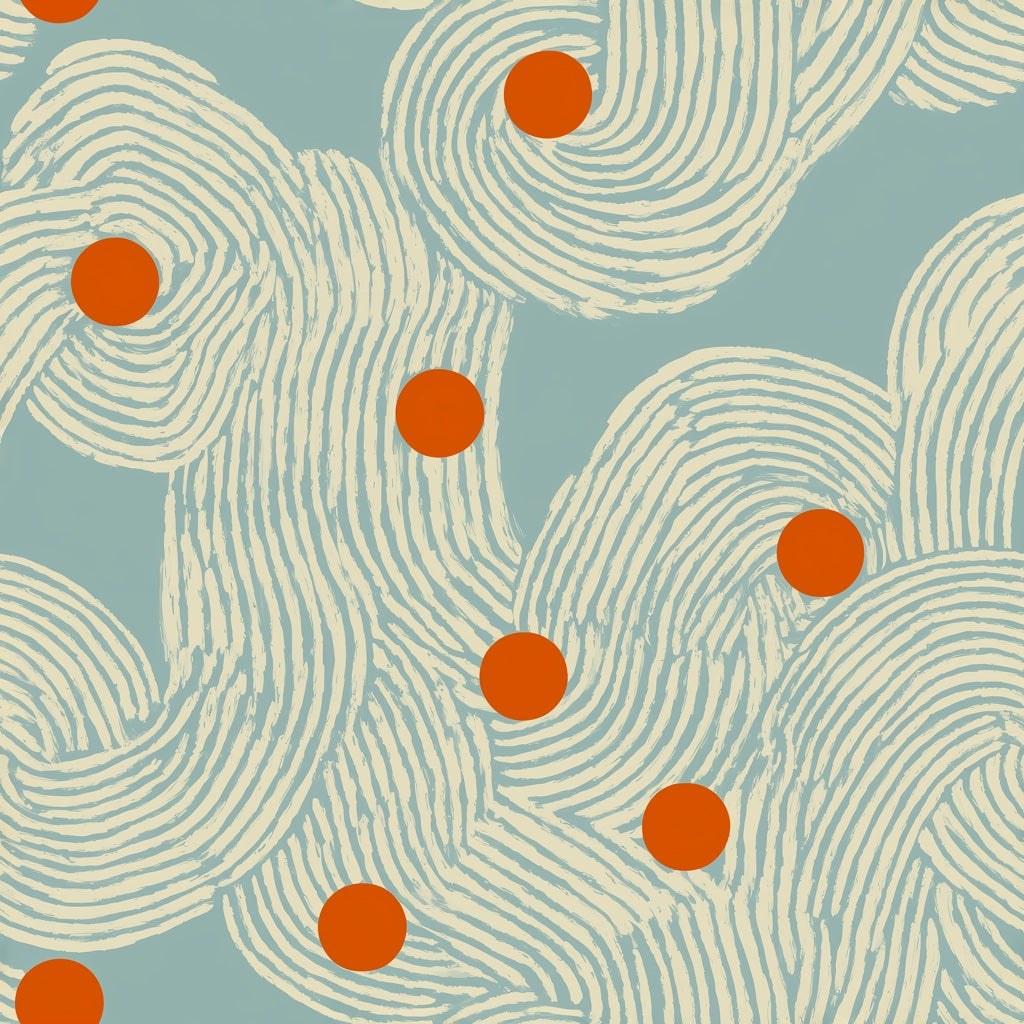 Mid Century Modern Wallpaper Retro Abstract Removable Wall Decor pattern artwork