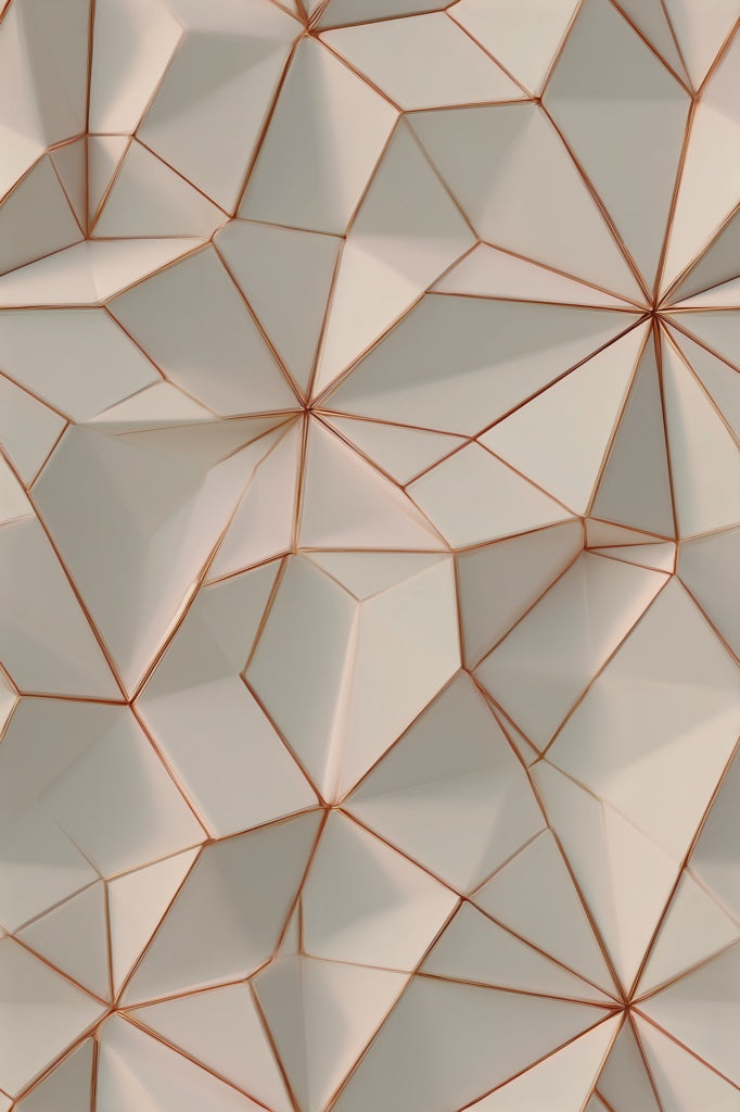 Geometric Wallpaper 3D Faceted Removable Low Poly Wall Decor pattern artwork