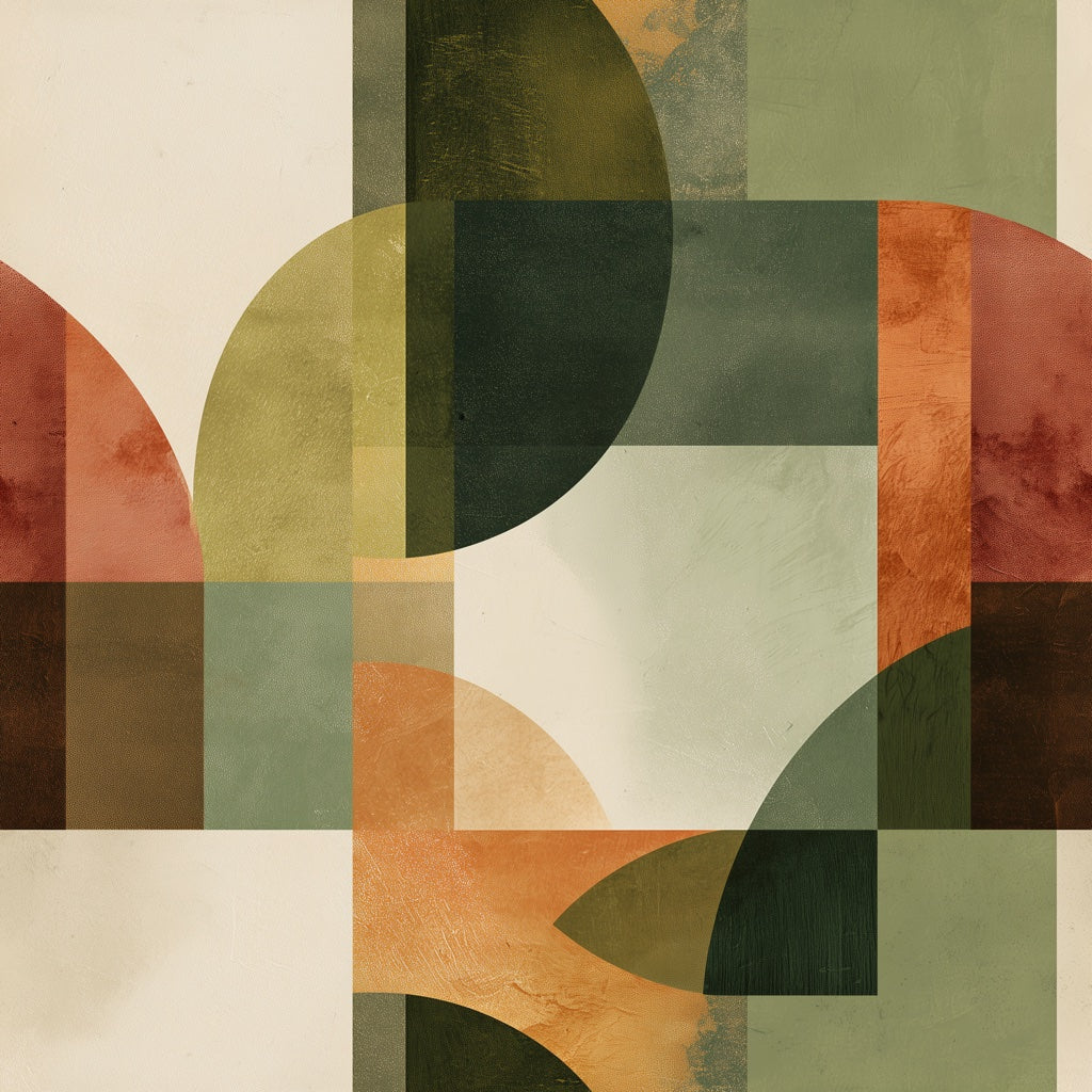Mid Century Modern Wallpaper Geometric Removable Wall Decor pattern artwork