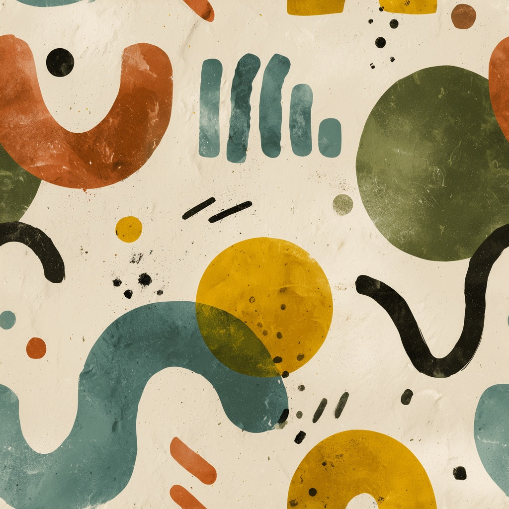 Mid Century Modern Wallpaper Retro Modern Removable Wall Decor pattern artwork