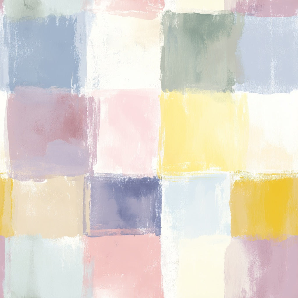 Abstract Wallpaper Geometric Blocks Pastel Decorative Mural pattern artwork