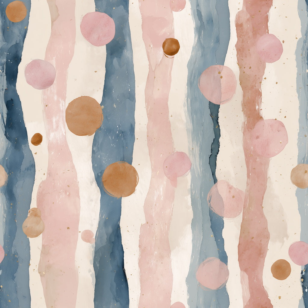 Abstract Watercolor Wallpaper Vertical Stripes Removable Soft Pastel Wall Decor pattern artwork