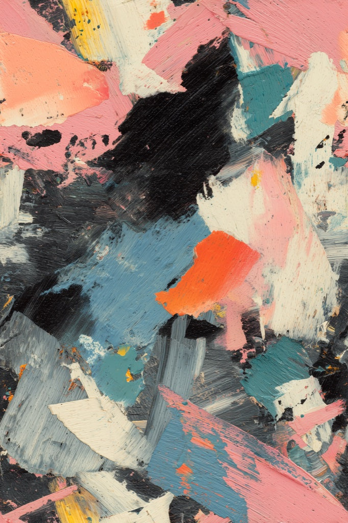 Abstract Wallpaper Painterly Texture Removable Palette Knife Strokes Wall Decor pattern artwork