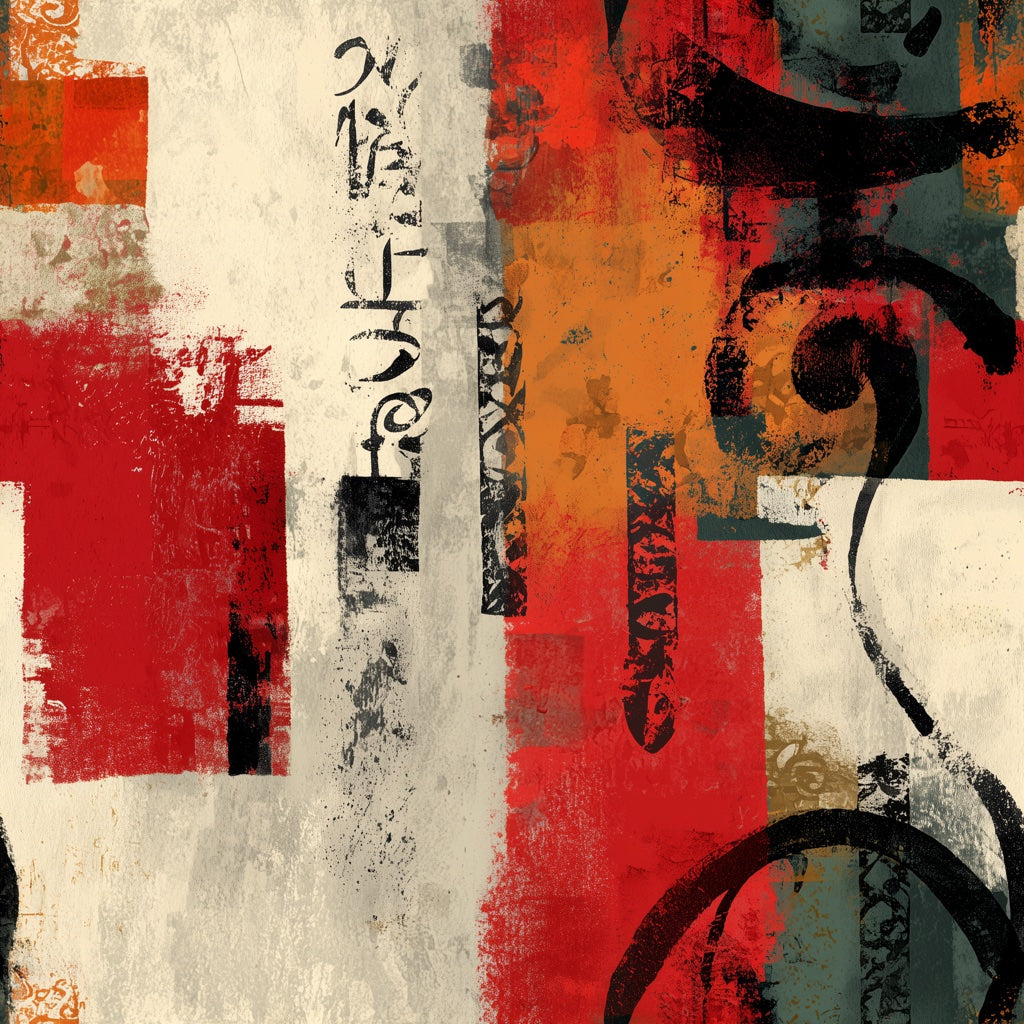 Grunge Texture Wallpaper Abstract Mixed Media Removable Wall Decor pattern artwork