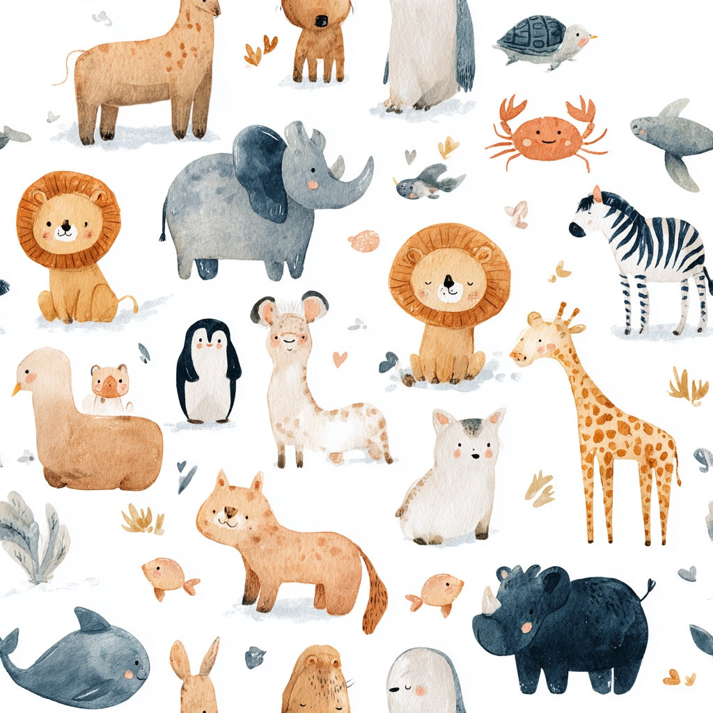 White Background Wallpaper Nursery Kids Removable Wall Decor pattern artwork