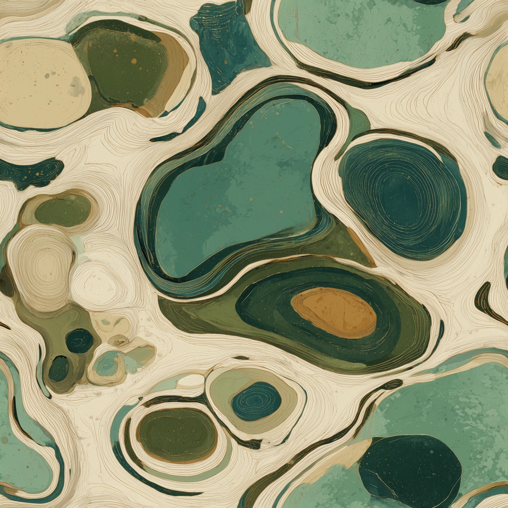 Topographic Lines Wallpaper Marble Organic Shapes Removable Wall Decor pattern artwork