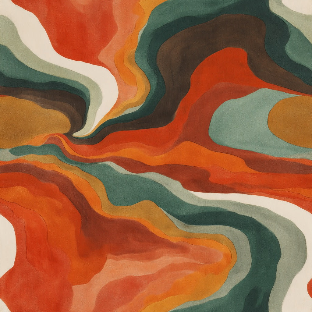 Mid Century Modern Wallpaper Topographic Map Removable Abstract Wall Decor pattern artwork