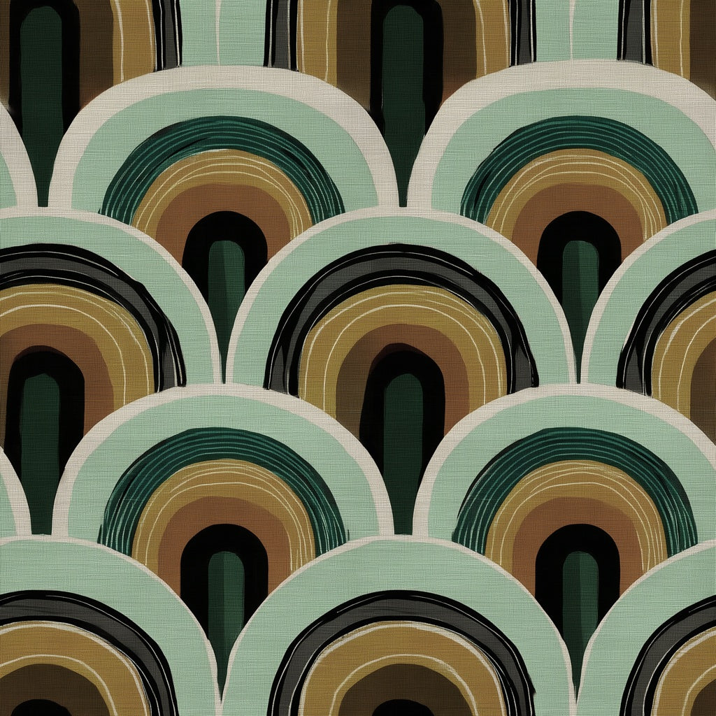 Mid Century Modern Wallpaper Retro Modern Decorative Mural pattern artwork