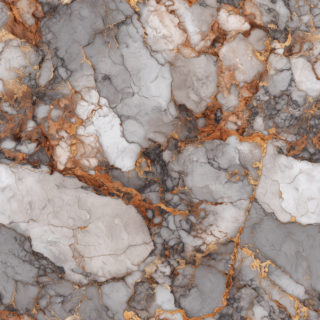 Gray and Golden Look Marble Stone Wallpaper pattern artwork