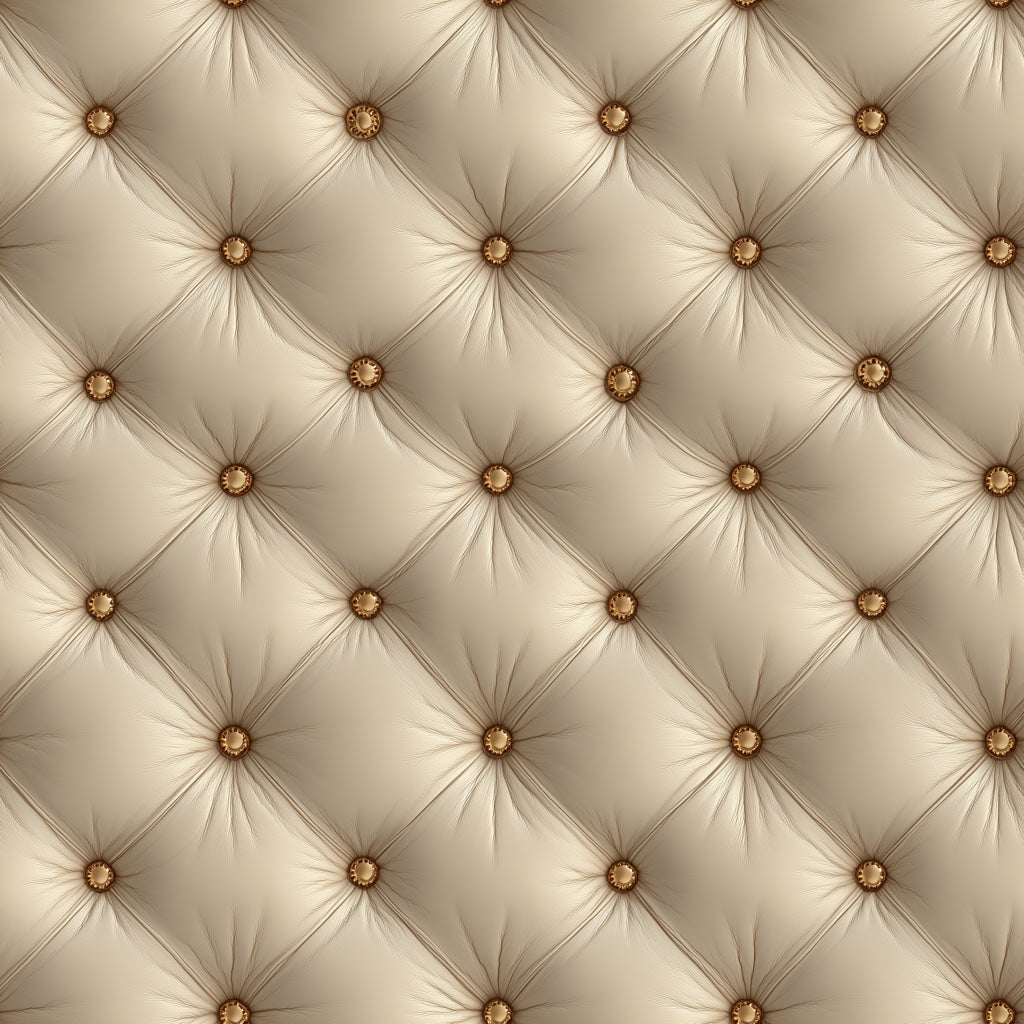 Beige 3D Buttoned Texture Wallpaper pattern artwork