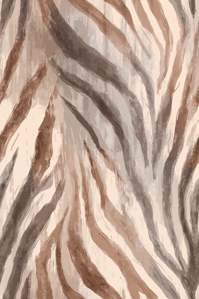 Warm Taupe Abstract Stripe Wallpaper pattern artwork