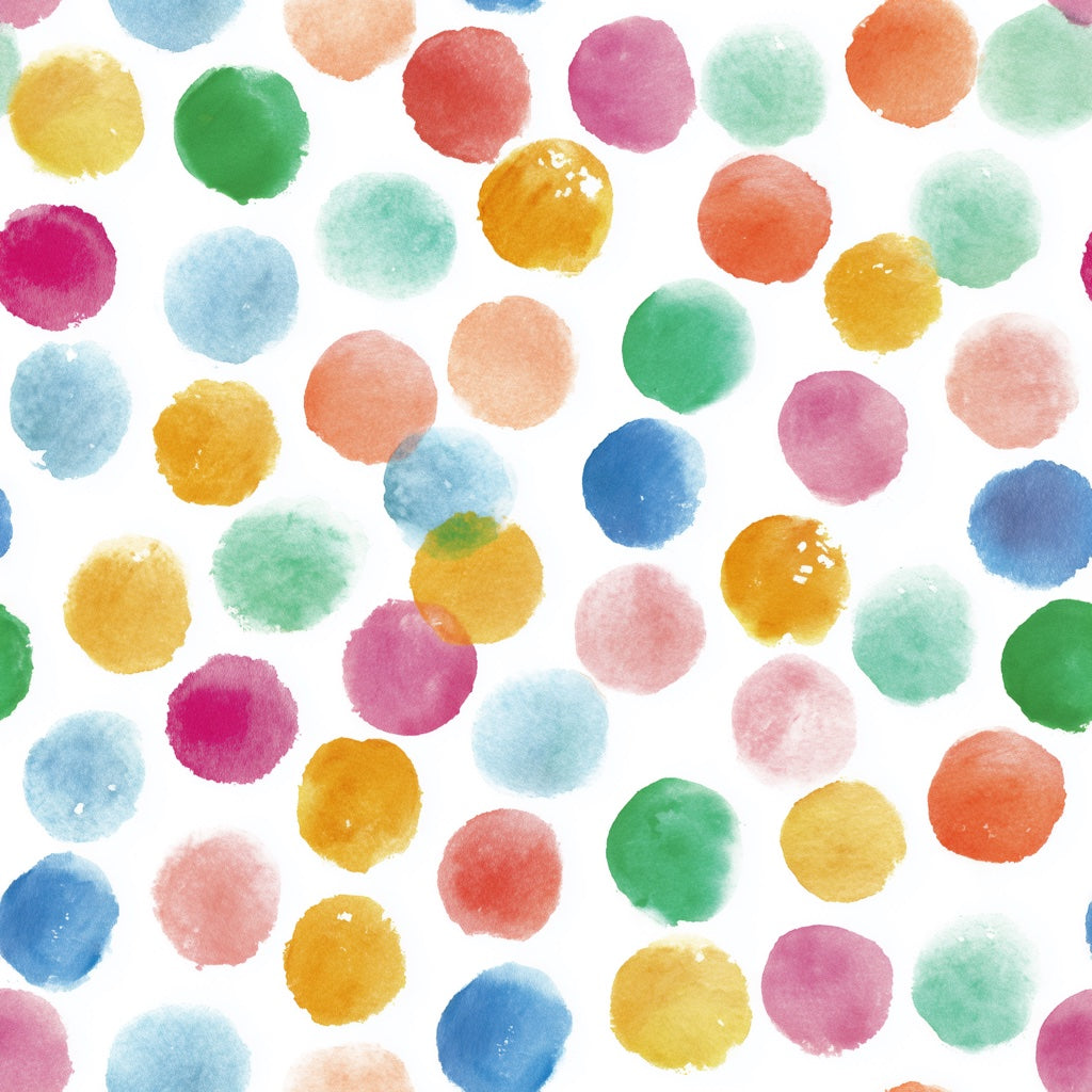 Colorful Polka Dot Pattern Kids Wallpaper pattern artwork