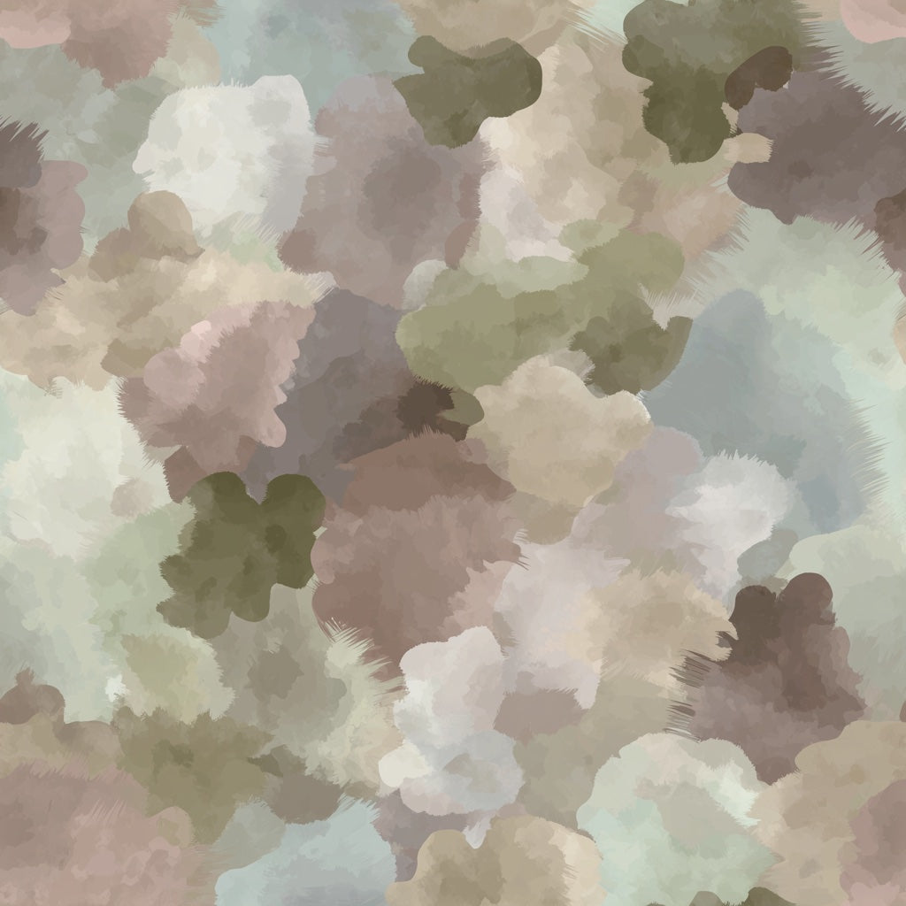 Muted Earth Tones Abstract Cloud Wallpaper pattern artwork