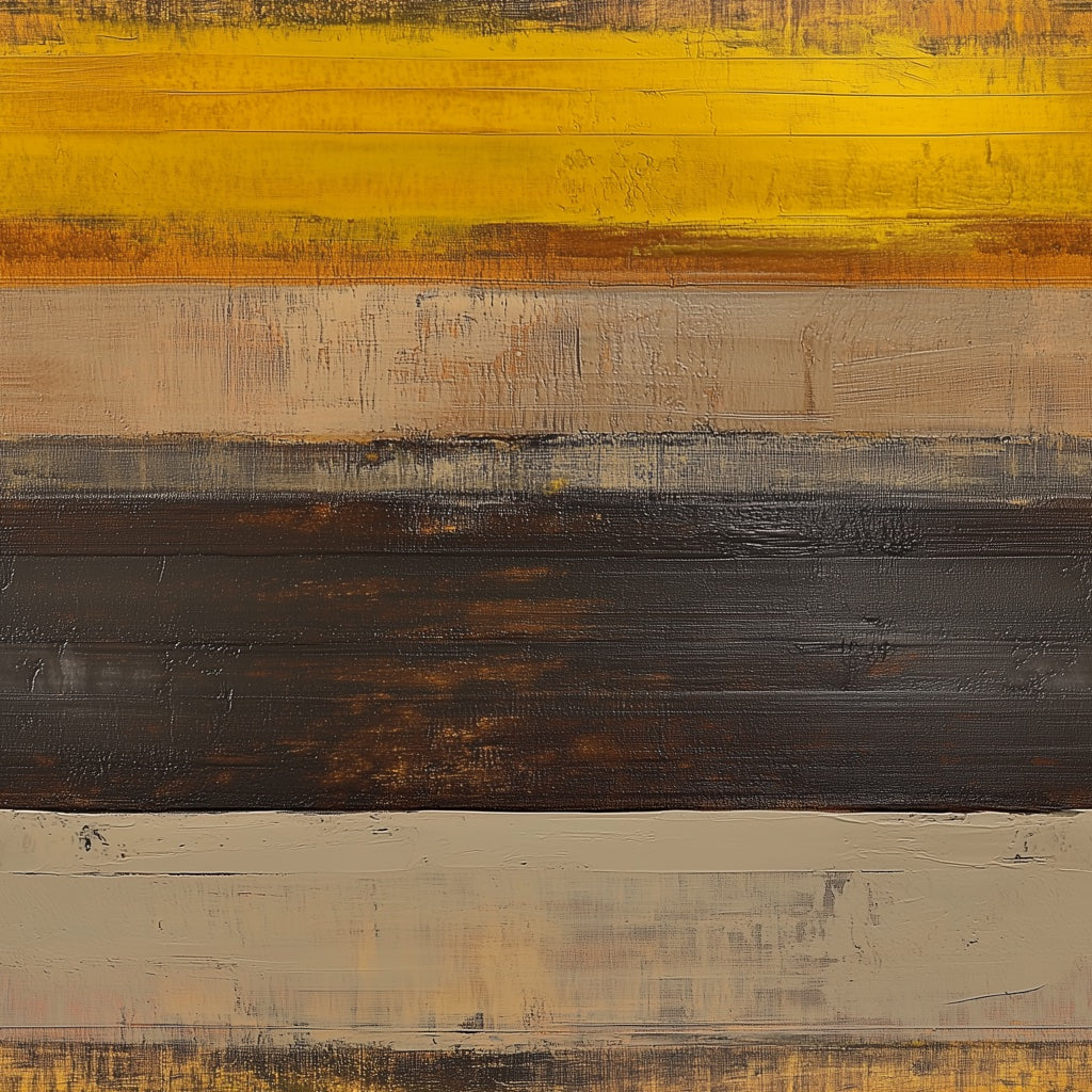 Warm Mustard and Chocolate Horizontal Abstract Wallpaper pattern artwork